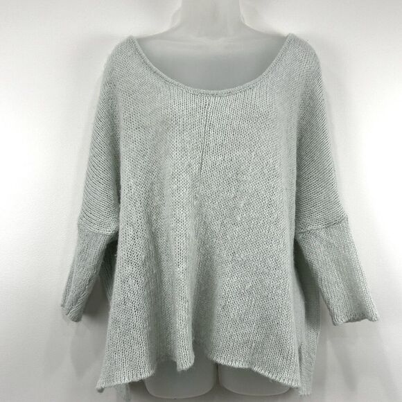 Wooden Ships Sweaters - Wooden Ships Sweater Women's S Sage Green Mohair Wool Blend Knit Lightweight